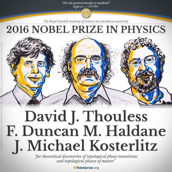 Νόμπελ Φυσικής, δια... τρία, για την ανακάλυψη παράξενων μορφών ύλης