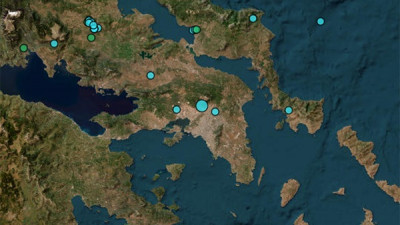 Σεισμός 2,9 Ρίχτερ ταρακούνησε την Αθήνα