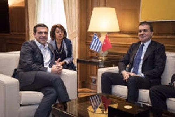 Συνάντηση Τσίπρα με τον υπουργό Ευρωπαϊκών Υποθέσεων της Τουρκίας
