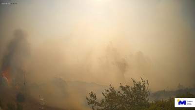 Πυρκαγιές-Αττική: Η δορυφορική αποτύπωση της εξάπλωσης- Εκτός κινδύνου το Αστεροσκοπείο