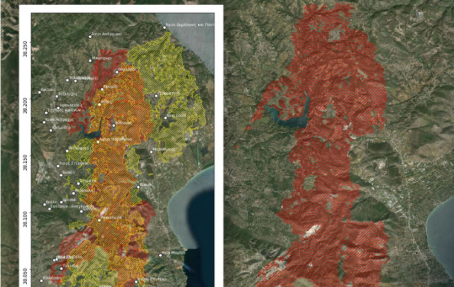 Φωτιά στην Αττική: 2η χειρότερη από το 2009-Στάχτη 100.000 στρέμματα