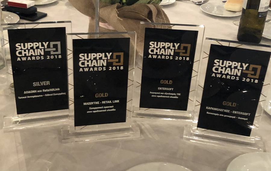 Supply Chain Awards: Πολλαπλές διακρίσεις για τον Όμιλο Entersoft