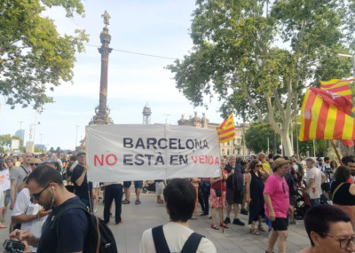 Νέα μεγάλη διαδήλωση κατά του υπερτουρισμού στη Βαρκελώνη