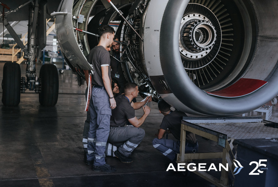 Aegean: Νέος κύκλος υποτροφιών και ευκαιρίες καριέρας για μηχανικούς αεροσκαφών