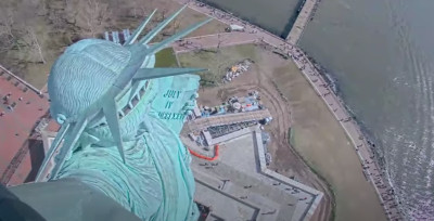 Νέα Υόρκη: Ο σεισμός από το Άγαλμα της Ελευθερίας (video)