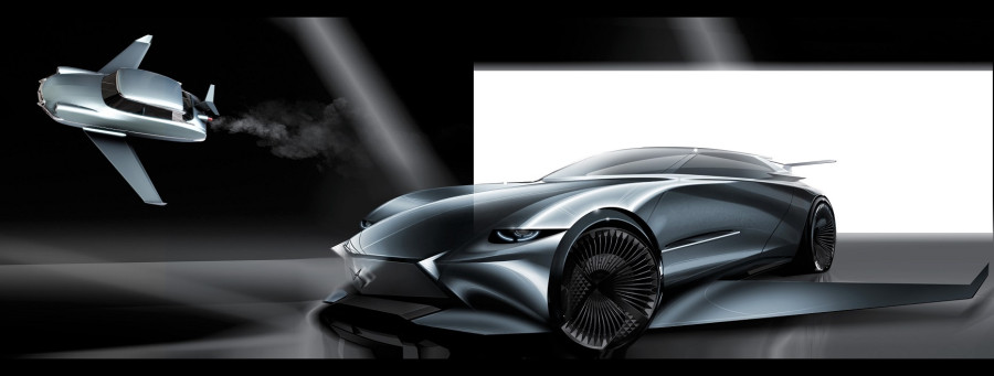 H DS Automobiles αποκαλύπτει το σχέδιό της για ένα πρωτότυπο εμπνευσμένο από το ιπτάμενο αυτοκίνητο της ταινίας “Fantomas Unleashed”