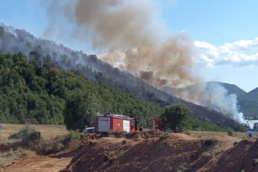 Πυρκαγιά στη Γαβριανή Μαγνησίας- Μήνυμα εκκένωσης από το 112