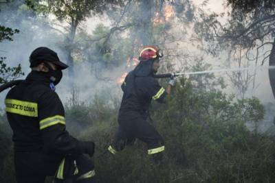 Σε ύφεση η φωτιά στην Κλειτορία Καλαβρύτων