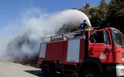 Πυρκαγιά στην περιοχή του Αγκώνα της Κεφαλονιάς